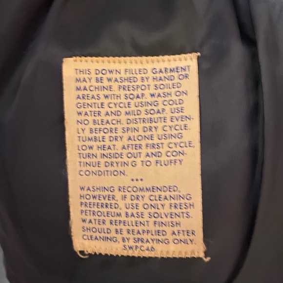 Vintage 80s Levi down filled coat jacket Men’s XL - Picture 4 of 11